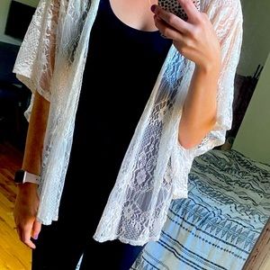 Super cute never worn lace cardigan